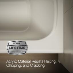 AvecE 60'' x 30'' alcove bath, left drain - image 9