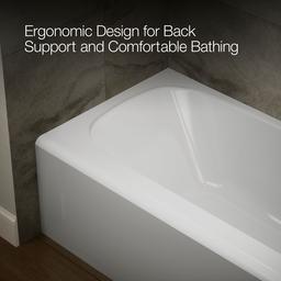 AvecE 60'' x 30'' alcove bath, right drain - image 8