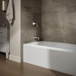 AvecE 60'' x 32'' alcove bath, left drain - image 2