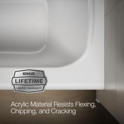 AvecE 60'' x 32'' alcove bath, left drain - image 9