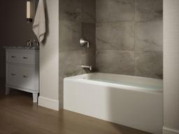 AvecE 60'' x 32'' alcove bath, left drain - image 2
