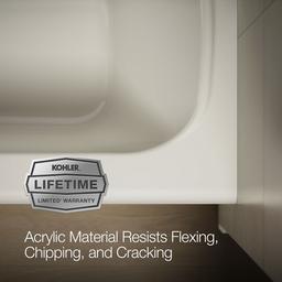 AvecE 60'' x 32'' alcove bath, left drain - image 9