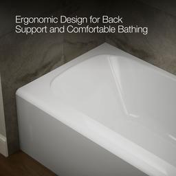 AvecE 60'' x 32'' alcove bath, right drain - image 8