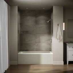 AvecE 60'' x 32'' alcove bath, right drain - image 4