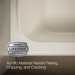 AvecE 60'' x 32'' alcove bath, right drain - image 9