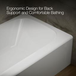 AvecE 60'' x 36'' alcove bath, left drain - image 8
