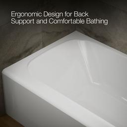 AvecE 60'' x 36'' alcove bath, right drain - image 8