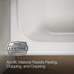 AvecE 60'' x 36'' alcove bath, right drain - image 9