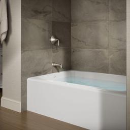 AvecE 60'' x 42'' alcove bath, left drain - image 2