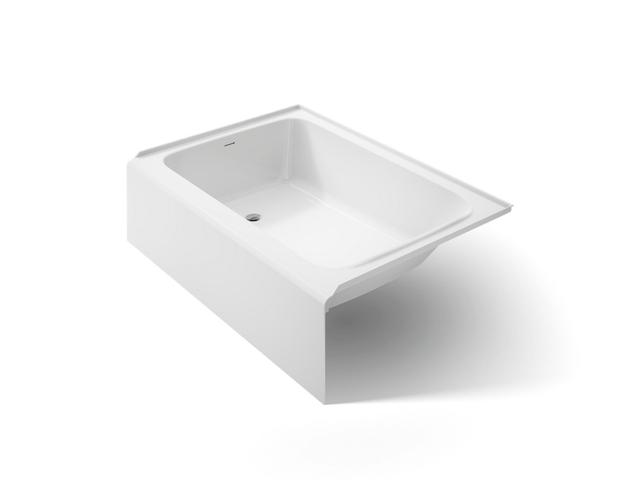 AvecE 60'' x 42'' alcove bath, left drain
