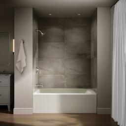 AvecE 60'' x 42'' alcove bath, left drain - image 4