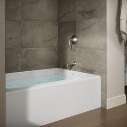 AvecE 60'' x 42'' alcove bath, right drain - image 2