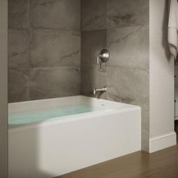 AvecE 60'' x 42'' alcove bath, right drain - image 2
