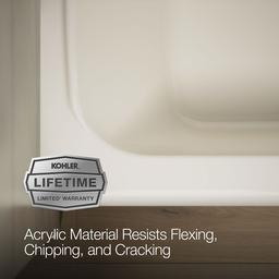 AvecE 60'' x 42'' alcove bath, right drain - image 9