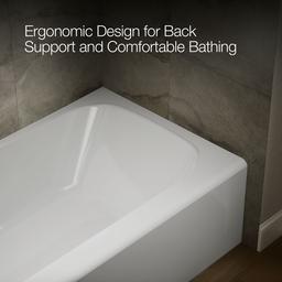 AvecE 72'' x 36'' alcove bath, left drain - image 8