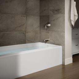 AvecE 72'' x 36'' alcove bath, right drain - image 2