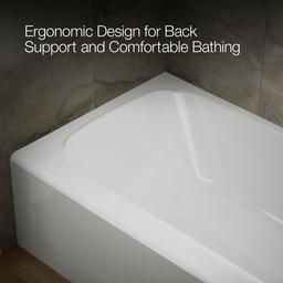 AvecE 72'' x 36'' alcove bath, right drain - image 8