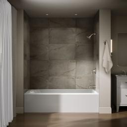 AvecE 72'' x 36'' alcove bath, right drain - image 4