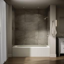 AvecE 72'' x 36'' alcove bath, right drain - image 4