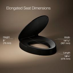 Elevated Quiet-CloseE elongated toilet seat - image 3