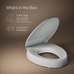 Elevated Quiet-CloseE elongated toilet seat - image 6
