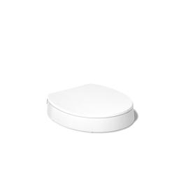 Hyten Elevated Quiet-CloseE round-front toilet seat - image 8