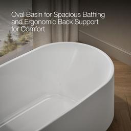 Ceric 65-1/4'' x 31-1/4'' freestanding bath - image 8