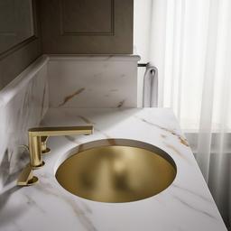 Bachata 20'' Oval Drop-In/Undermount Bathroom Sink No Overflow - image 5