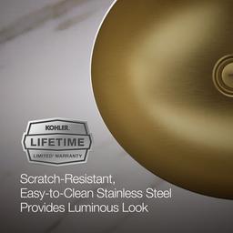 Bachata 20'' Oval Drop-In/Undermount Bathroom Sink No Overflow - image 9