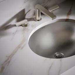 Bachata 20'' oval drop-in/undermount bathroom sink, no overflow - image 6