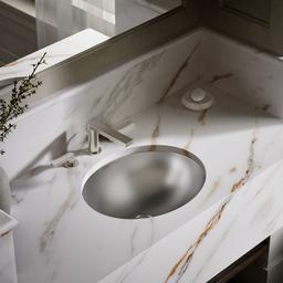 Bachata 20'' oval drop-in/undermount bathroom sink, no overflow - image 12