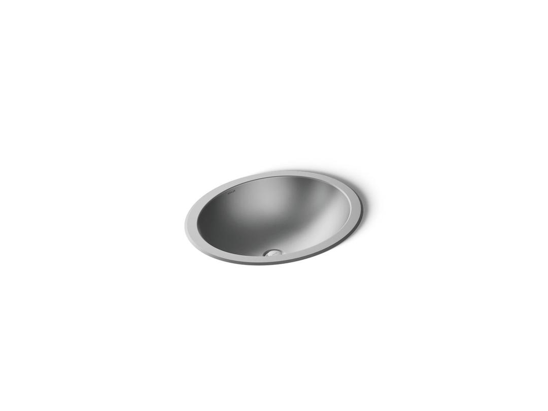 Bachata 20'' oval drop-in/undermount bathroom sink, no overflow by Kohler
