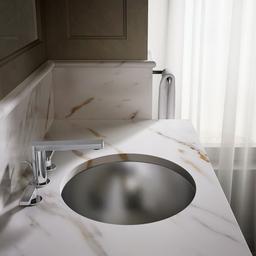 Bachata 20'' oval drop-in/undermount bathroom sink - image 5