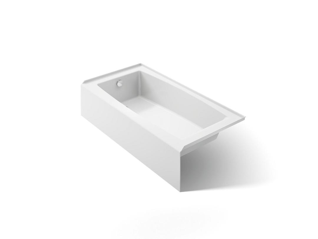 Entity 60'' x 30'' alcove bath, left drain - White by Kohler
