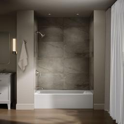 Entity 60'' x 30'' alcove bath, left drain - White - image 4