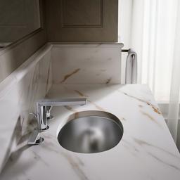 Bolero 16-3/4'' oval drop-in/undermount bathroom sink, no overflow - image 5