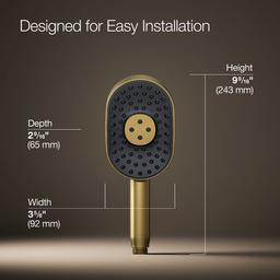 Statement Oblong three-function handshower, 2.5 gpm - image 3