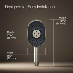 Statement Oblong three-function handshower, 2.5 gpm - image 3