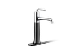 ToneE Tall single-handle bathroom sink faucet, 0.5 gpm - Polished Chrome With Matte Black - image 1