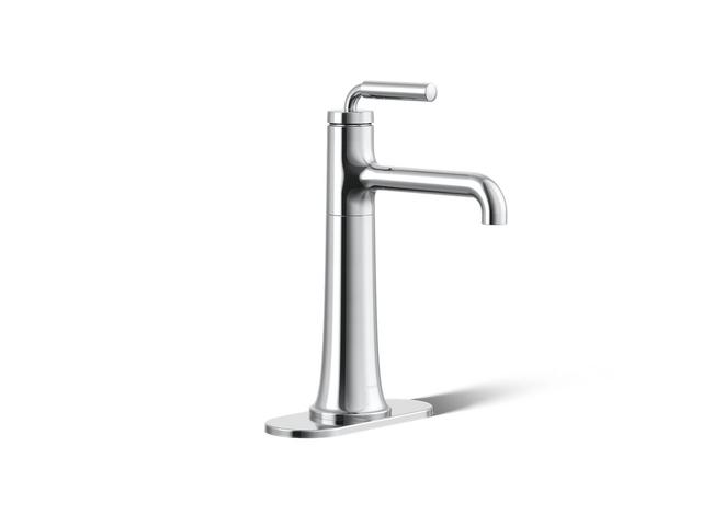 ToneE Tall single-handle bathroom sink faucet, 1.2 gpm - Polished Chrome With Matte Black