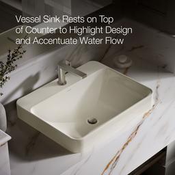 Vox 23'' rectangular vessel bathroom sink - image 5