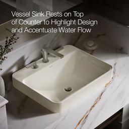 Vox 23'' rectangular vessel bathroom sink - image 5