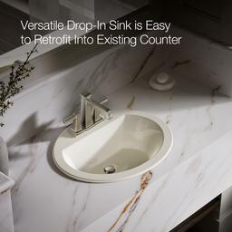 Bryant 20-1/4'' oval drop-in bathroom sink - image 5