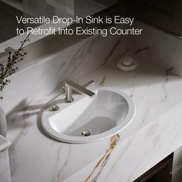 Bryant 20-1/4'' oval drop-in bathroom sink - image 5