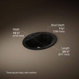 Bryant 20-1/4'' oval drop-in bathroom sink - image 3