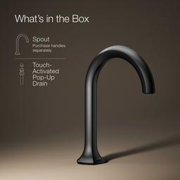 Occasion Bathroom sink faucet spout with Cane design, 1.2 gpm - image 2