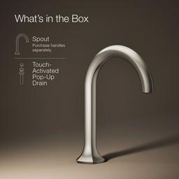 Occasion Bathroom sink faucet spout with Cane design, 1.2 gpm - image 2