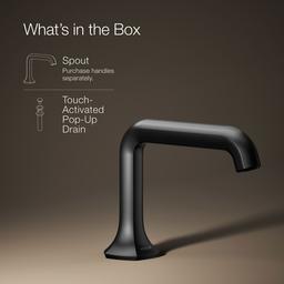 Occasion Bathroom sink faucet spout with Straight design, 1.2 gpm - image 2
