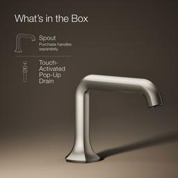 Occasion Bathroom sink faucet spout with Straight design, 1.2 gpm - image 2