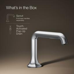 Occasion Bathroom sink faucet spout with Straight design, 1.2 gpm - image 2